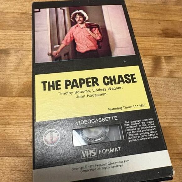 Unbranded Other - The Paper Chase VHS 1978